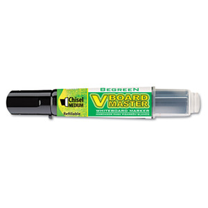 Pilot BeGreen V Board Master Dry Erase Marker, Medium Chisel Tip, Black View Product Image