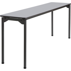 Iceberg Maxx Legroom Rectangular Folding Table, 72w x 18d x 29-1/2h, Gray/Charcoal View Product Image