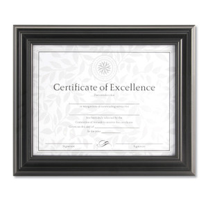 DAX Dimensional Solid Wood Frame, 8 1/2 x 11, Black Frame View Product Image