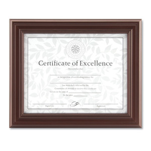 DAX Dimensional Solid Wood Frame, 8 1/2 x 11, Rosewood Frame View Product Image