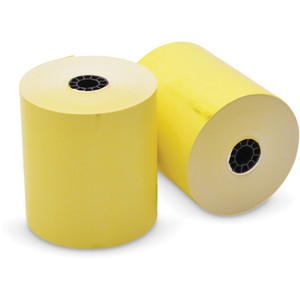 Iconex Direct Thermal Printing Thermal Paper Rolls, 3.13" x 230 ft, Canary, 50/Carton View Product Image