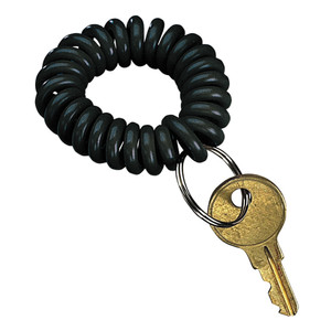 SecurIT Wrist Key Coil Wearable Key Organizer, Flexible Coil, Black View Product Image
