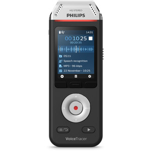 Philips Voice Tracer DVT2810 Digital Recorder, 8 GB, Black View Product Image