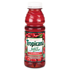 Tropicana Juice Beverage, Cranberry, 15.2oz Bottle, 12/Carton View Product Image