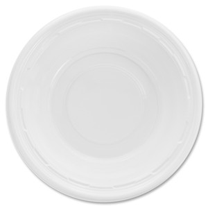 Dart Famous Service Plastic Dinnerware, Bowl, 12oz, White, 125/Pack, 8 Packs/Carton View Product Image