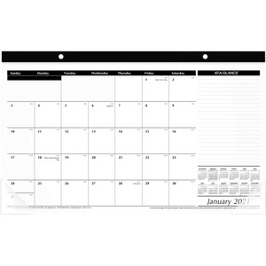 AT-A-GLANCE Compact Desk Pad, 17.75 x 10.88, White, 2021 View Product Image