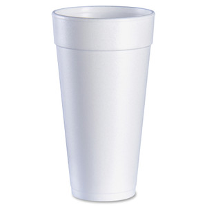 Dart Foam Drink Cups, Hot/Cold, 24oz, White, 500/Carton View Product Image