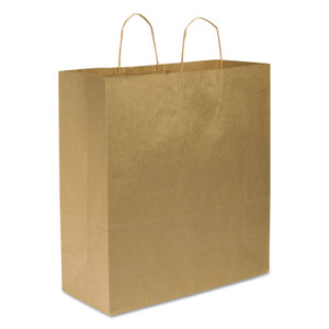 General Shopping Bags, 18" x 18.75", Kraft, 200/Carton View Product Image