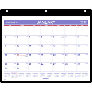 AT-A-GLANCE Monthly Desk/Wall Calendar, 11 x 8, White, 2021 View Product Image