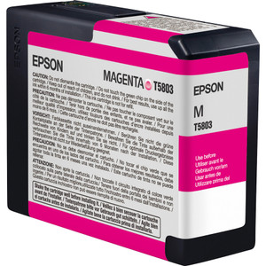 Epson T580A00 UltraChrome K3 Ink, Vivid Magenta View Product Image