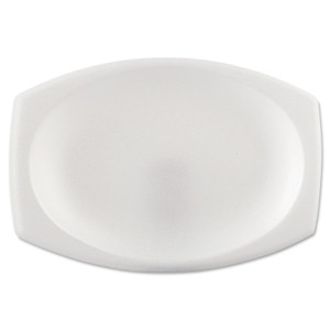 Dart Foam Dinnerware, Oval Platter, 6 3/4" x 9 4/5", White, 125/Pack, 4 Packs/Carton View Product Image