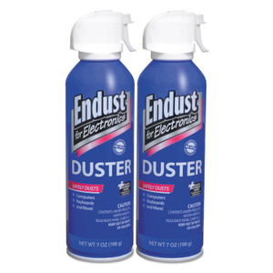 Endust for Electronics Compressed Air Duster, 7 oz, 2/Pk View Product Image