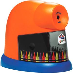 Elmer's CrayonPro Electric Sharpener, School Version, AC-Powered, 5.63" x 8.75" x 7.13", Orange/Blue View Product Image