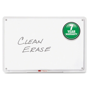 Quartet iQ Total Erase Board, 36 x 23, White, Clear Frame View Product Image