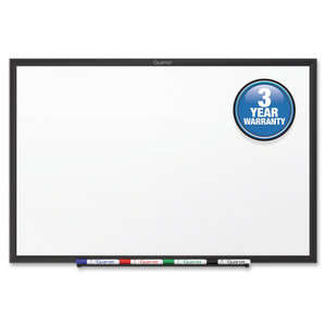 Quartet Classic Series Total Erase Dry Erase Board, 48 x 36, White Surface, Black Frame View Product Image