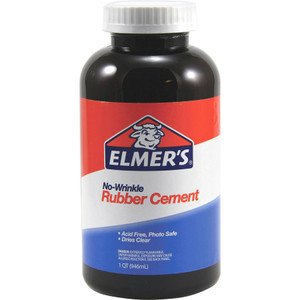 Elmer's Rubber Cement, 32 oz, Dries Clear View Product Image