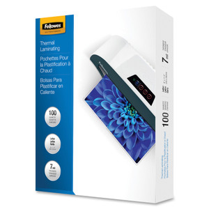 Fellowes Laminating Pouches, 7 mil, 9" x 11.5", Gloss Clear, 100/Pack View Product Image