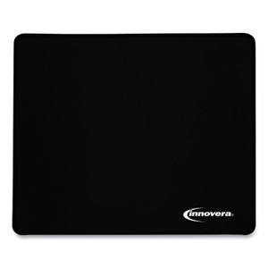 Innovera Large Mouse Pad, Nonskid Base, 9 7/8 x 11 7/8 x 1/8, Black View Product Image