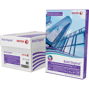 xerox Bold Digital Printing Paper, 98 Bright, 24lb, 11 x 17, White, 500/Ream View Product Image