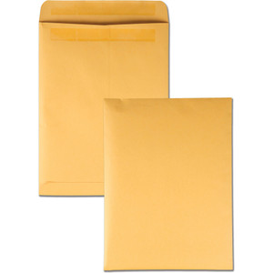 Quality Park Redi-Seal Catalog Envelope, #10 1/2, Cheese Blade Flap, Redi-Seal Closure, 9 x 12, Brown Kraft, 100/Box View Product Image