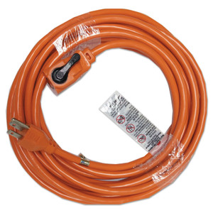 Innovera Indoor Extension Cord, Locking Plug, 25ft, Orange View Product Image