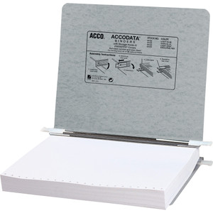 ACCO PRESSTEX Covers with Storage Hooks, 2 Posts, 6" Capacity, 11 x 8.5, Light Gray View Product Image