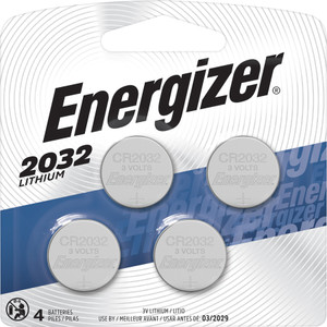 Energizer 2032 Lithium Coin Battery, 3V, 4/Pack View Product Image