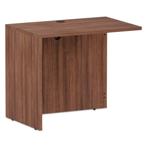 Alera Valencia Series Reversible Return/Bridge Shell, 35w x 23 5/8d x 29 1/2h, Modern Walnut View Product Image