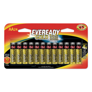 Eveready Gold AA Batteries, 1.5V, 24/Pack View Product Image