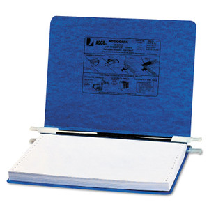 ACCO PRESSTEX Covers with Storage Hooks, 2 Posts, 6" Capacity, 12 x 8.5, Dark Blue View Product Image