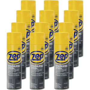 Zep Commercial Stainless Steel Polish, 14 oz Aerosol, 12/Carton View Product Image