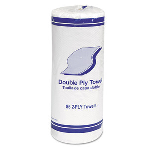 GEN Kitchen Roll Towels, 2-Ply, 11", White, 85/Roll, 30 Rolls/Carton View Product Image