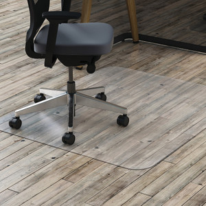 deflecto Polycarbonate All Day Use Chair Mat - Hard Floors, 46 x 60, Rectangle, Clear View Product Image