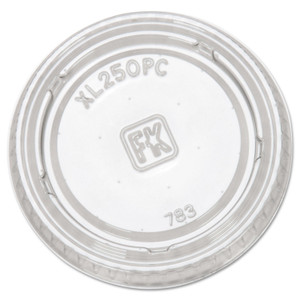Fabri-Kal Portion Cup Lids, Fits 1.5-2.5oz Cups, Clear View Product Image