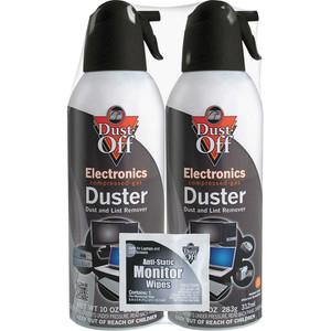 Dust-Off Disposable Compressed Air Duster, 10 oz Cans, 2/Pack View Product Image