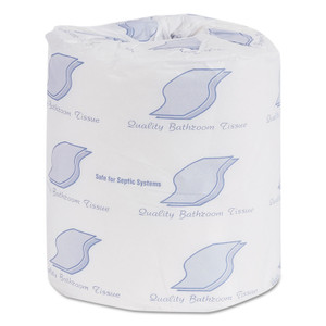 GEN Bath Tissue, Wrapped, Septic Safe, 2-Ply, White, 300 Sheets/Roll, 96 Rolls/Carton View Product Image