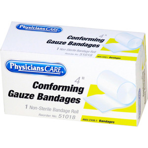 PhysiciansCare by First Aid Only First Aid Conforming Gauze Bandage, 4" wide View Product Image