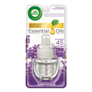 Air Wick Scented Oil Refill, Lavender & Chamomile, 0.67 oz, Purple, 8/Carton View Product Image