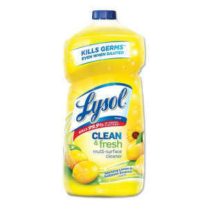 LYSOL Brand Clean and Fresh Multi-Surface Cleaner, Sparkling Lemon and Sunflower Essence Scent, 40 oz Bottle View Product Image