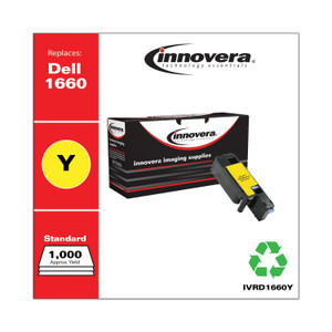 Innovera Remanufactured Yellow Toner, Replacement for Dell 1660Y (332-0402), 1,000 Page-Yield View Product Image