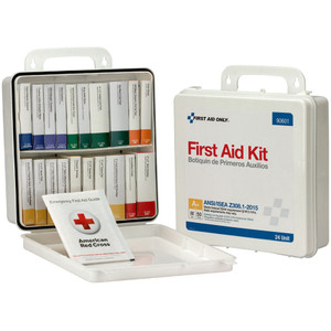 First Aid Only Unitized Weatherproof ANSI Class A+ First Aid Kit for 50 People, 24 Units View Product Image