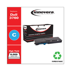 Innovera Remanufactured Cyan Toner, Replacement for Dell C3760 (331-8432), 9,000 Page-Yield View Product Image