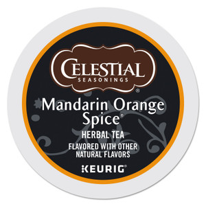 Celestial Seasonings Mandarin Orange Spice Herb Tea K-Cups, 96/Carton View Product Image