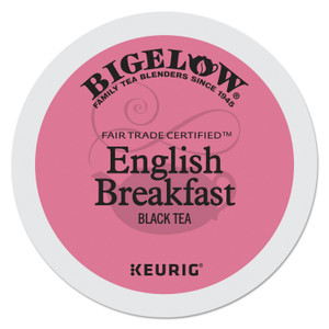 Bigelow English Breakfast Tea K-Cups, 24/Box, 4 Box/Carton View Product Image