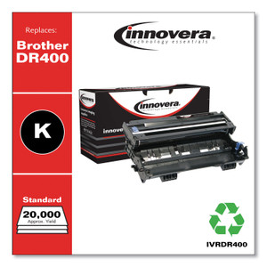 Innovera Remanufactured Black Drum Unit, Replacement for Brother DR400, 20,000 Page-Yield View Product Image