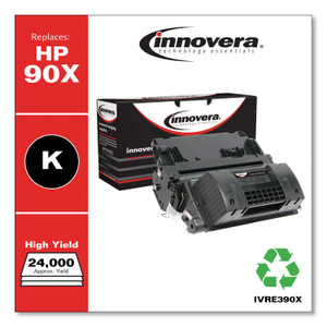 Innovera Remanufactured Black High-Yield Toner, Replacement for HP 90X (CE390X), 24,000 Page-Yield View Product Image