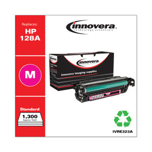 Innovera Remanufactured Magenta Toner, Replacement for HP 128A (CE323A), 1,300 Page-Yield View Product Image