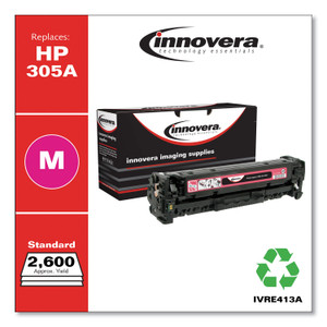 Innovera Remanufactured Magenta Toner, Replacement for HP 305A (CE413A), 2,600 Page-Yield View Product Image