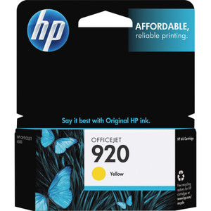 HP 920, (CH636AN) Yellow Original Ink Cartridge View Product Image