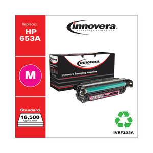 Innovera Remanufactured Magenta Toner, Replacement for HP 653A (CF323A), 16,500 Page-Yield View Product Image